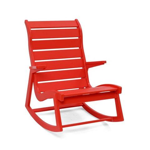 Ralph Rapson Highback Rocker Loll Designs Apple Red